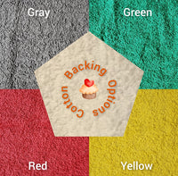 Half Sheet Size Rainbow Mandala Paper Towels // Custom Towel Backing Color