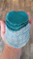 Reusable Cotton Rounds in a Mini Mason Jar - 10 washable pads