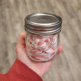 Reusable Cotton Rounds in a Mini Mason Jar - 10 washable pads