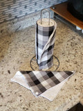 Black & White Gingham // Ecofriendly Reusable Paper Towels