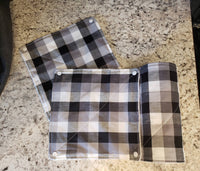 Black & White Gingham // Ecofriendly Reusable Paper Towels