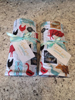 Farmhouse Reusable Paper Towels // Paperless Towels with Snaps or Without Snaps