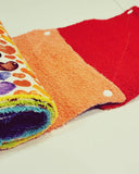 Colorful Rainbow Reusable Paper Towels // Ecofriendly with or without Snaps