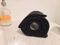 Family Cloth // 12 All Black Washable TP with insert // Ecofriendly Reusable Toilet Paper